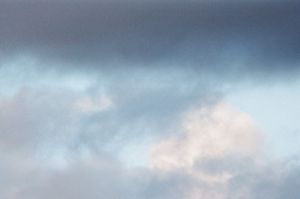 Heuschnitter unter Wolken - Fotoblatt